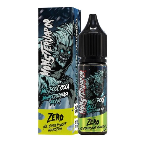Жидкость MONSTERVAPOR Salt 0% 30 ml - Big Foot Cola (виноградная кола)