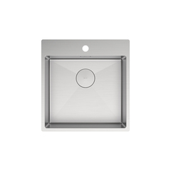 Lemark 9937105 JANGA 490 Мойка кухонная из нерж.стали цвет:сталь, в комплекте крепеж, арматура сливная с прямоуг.переливом, сифон фото
