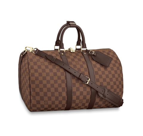 Сумка Louis Vuitton Keepall канва Damier Ebene (размерый ряд - 55/50/45)