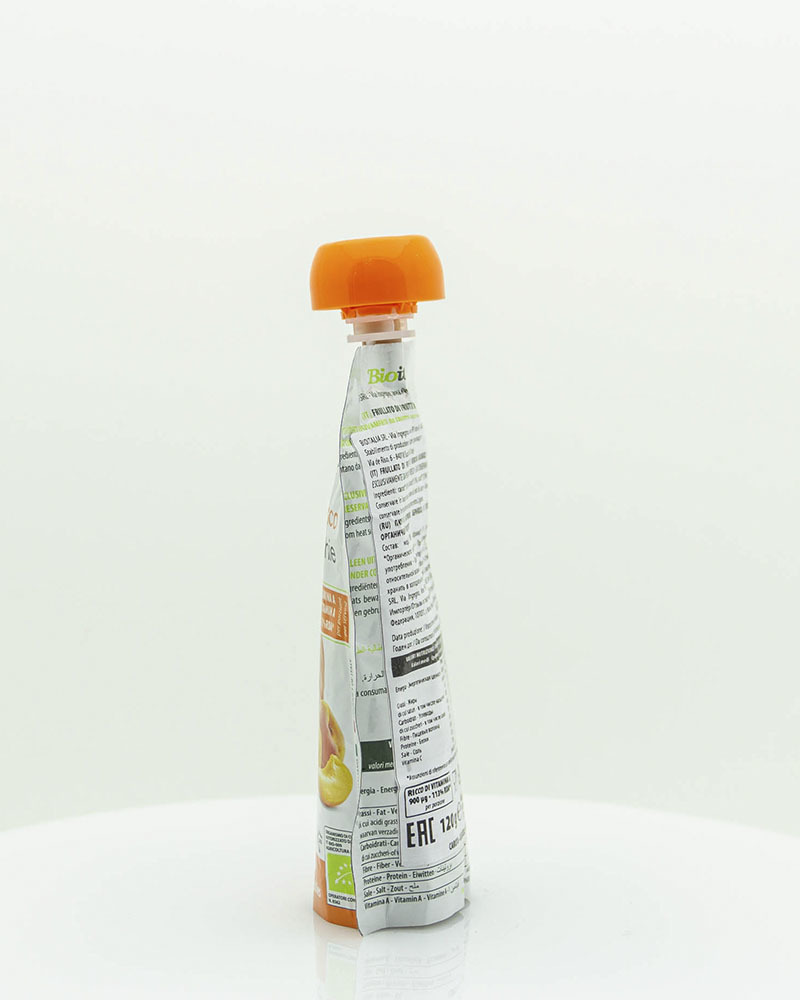 Пюре Bioitalia из Моркови, Абрикоса и Тыквы-Смузи 120 г