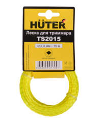 Леска Huter TS2015 для триммера, 2 мм, витой квадрат