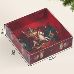Коробка подарочная для макарун «Щелкунчик», 12×12×3 см