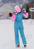 Горнолыжные брюки Nordski Extreme Blue женские с высокой спинкой