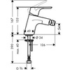 Hansgrohe Focus 31922000 Смеситель для биде однорычажный с донным клапаном