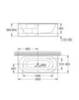 GROHE Essence 39617000 Ванна прямоугольная