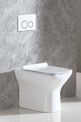 BelBagno BB248CBR Унитаз приставной безободковый, полное примыкание, цвет: белый