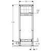 Geberit Duofix 111.580.00.1 Монтажный элемент для душевой системы