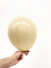 Шар S 12''/30 см, Пастель, Белый песок (071), 12 шт.