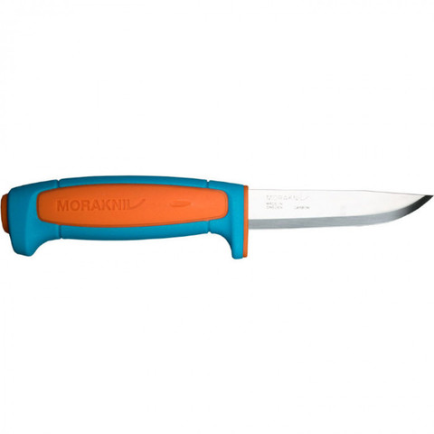 Нож Morakniv Basic углеродистая сталь, пласт. ручка, синий 13152