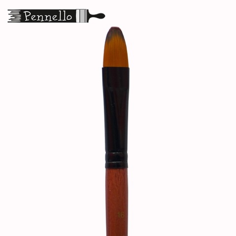кисть Pennello синтетика овальная №14 короткая ручка