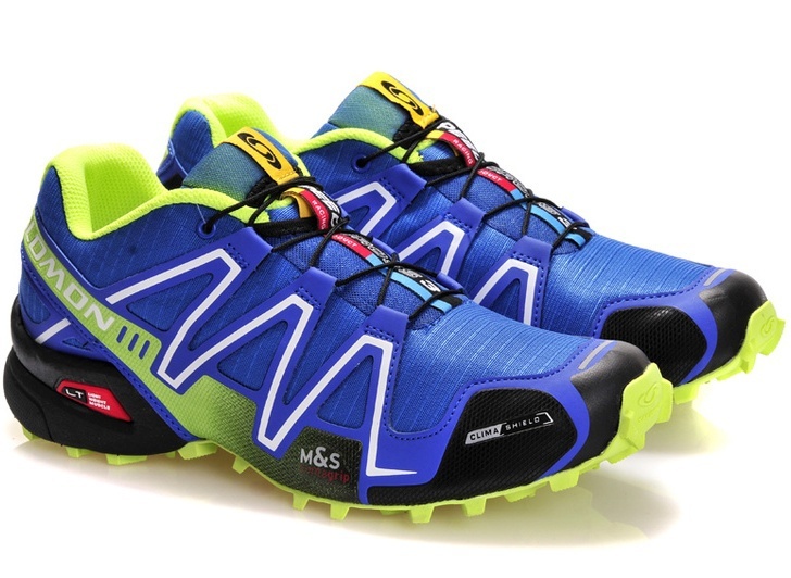 Кроссовки Salomon Speedcross 3 blue lime - 4