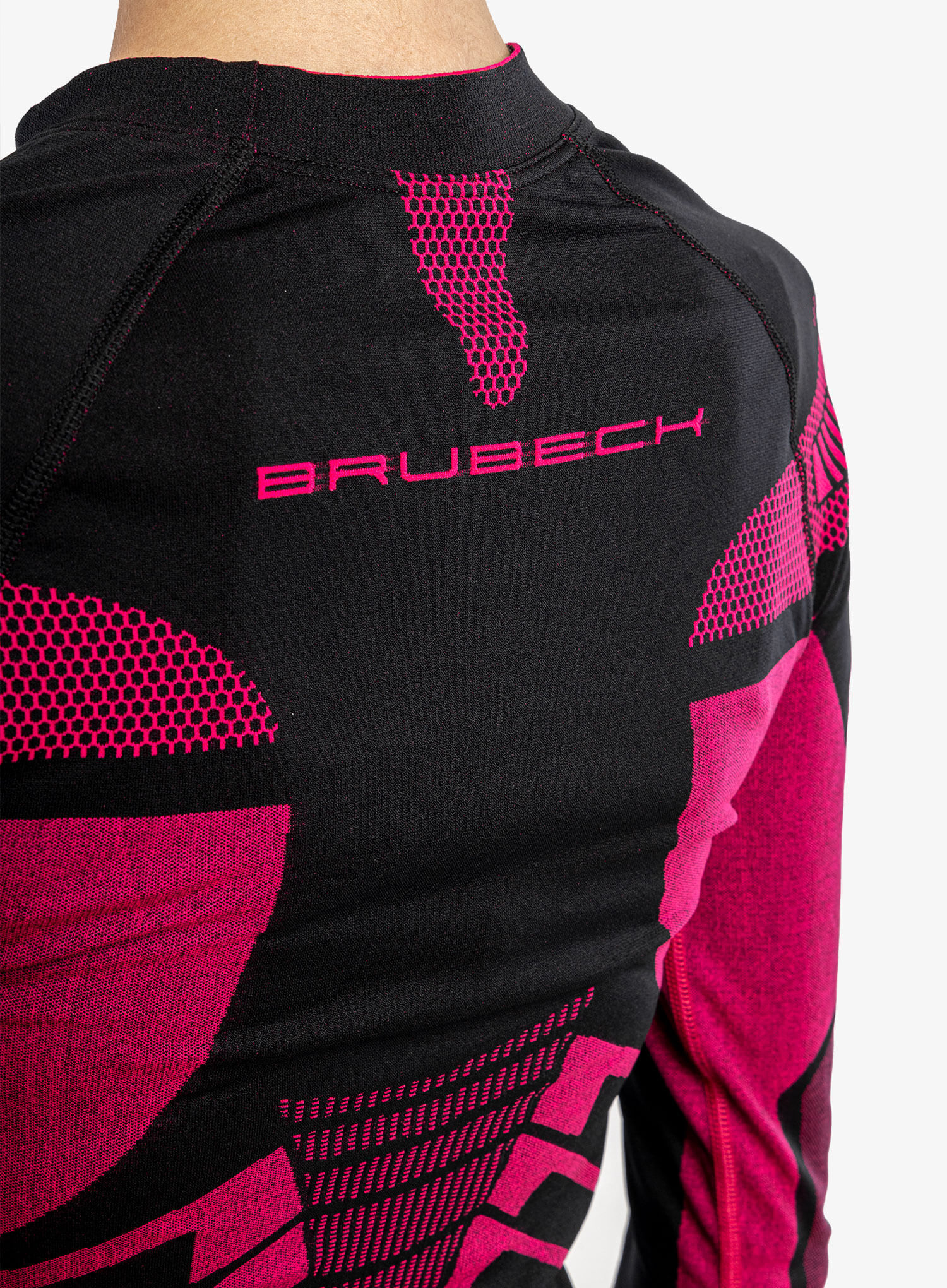 Женский термолонгслив Brubeck Dry black-fucsia - 9