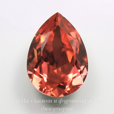 4320 Ювелирные стразы Сваровски Капля Padparadscha (18х13 мм) ()