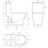 BelBagno Lounge BB8618CPR-MN/SC Унитаз моноблок с сиденьем Микролифт, цвет: белый