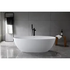 Cezares CZR-LIBERTA-170-76-56-SSB Ванна из искусственного камня Solid Surface 1700x760x560 фото