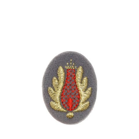Брошь «Тюльпан», а31/146 серый/золото