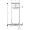 Geberit Duofix 111.581.00.1 Монтажный элемент для душевой системы