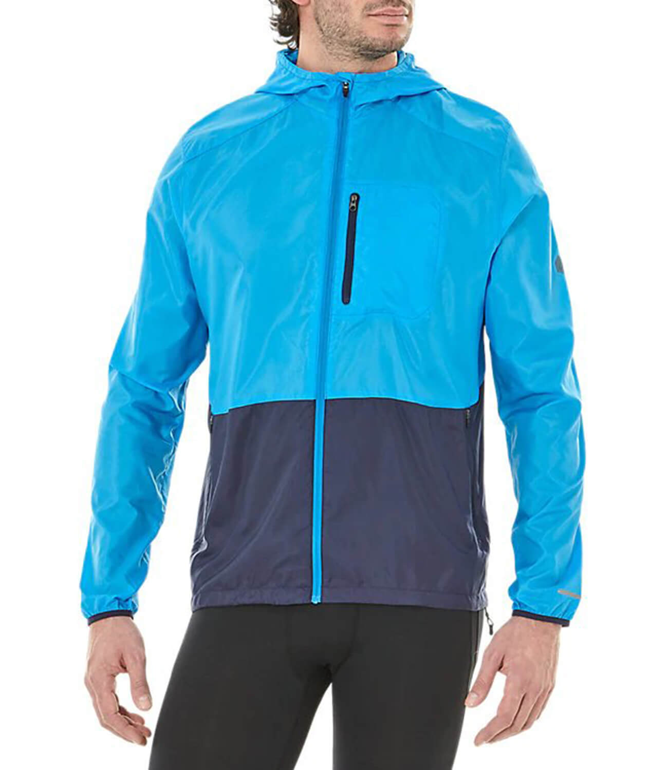 Asics Packable Stripe мужской костюм для бега синий-черный - 2