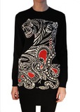Туника из шерсти, шелка и кашемира ROBERTO CAVALLI