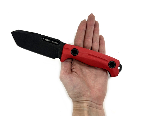 Нож ULTRAS Black Stonewash, Red, NCC030-BSW/RD