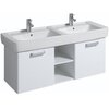 Geberit Renova Plan 879230000 Тумба под раковину, 120x46.3x47.8см, белый / меламин, структура дерева, матовый, белая / блестящая лакированная