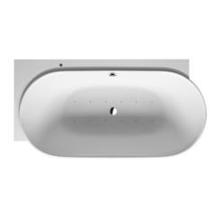Duravit Luv 760431000AS0000 Ванна из минерального литья 1850x950мм,гидромассажная угол слева, с бесшовной панелью и ножками,со слив переливом, цвет белый фото