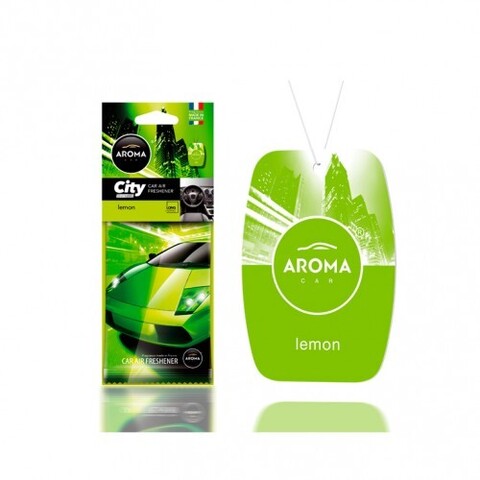 AROMA CAR Ароматизатор картонный CITY Lemon