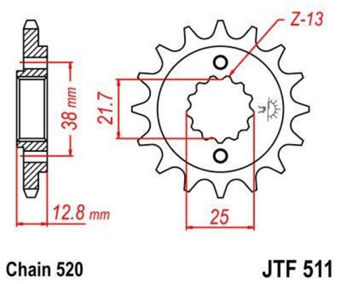 Звезда ведущая JTF511 14