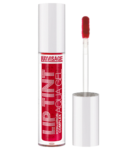 LuxVisage Тинт для губ с гиалуроновым комплексом LIP TINT AQUA GEL тон 02 Sexy Red  3.4г