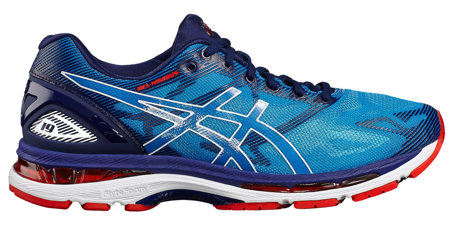 Кроссовки для бега мужские Asics Gel Nimbus 19 2E синие