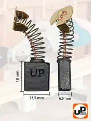 Щетка графитовая UNITED PARTS для MAKITA СВ-153 (аналог 181044-0) 6,5х13,5х18мм (90-0900)
