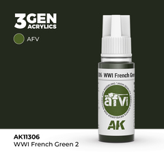 Акриловая краска WWI French Green 2 3GEN AFV, 18мл