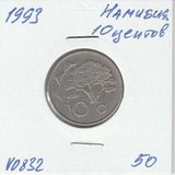 V0832 1993 Намибия 10 центов V0832 1993 Намибия 10 центов
