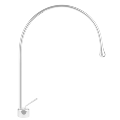 Gessi Goccia 33603#279 Смеситель для раковины на 1 отверстие, излив 387мм R=197, цвет: белый фото