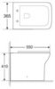 BelBagno BB248CBR Унитаз приставной безободковый, полное примыкание, цвет: белый