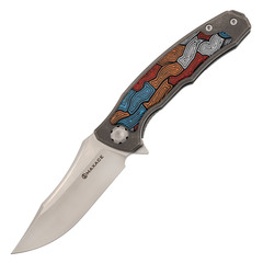 Фото Складной нож Maxace Halictus 2.0, сталь M390, рукоять Titanium/G10
