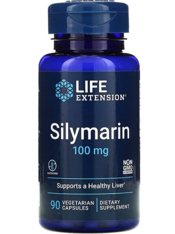 Life extension, Силимарин, 100 мг, 90 вегетарианских капсул