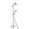 Hansgrohe Croma 27188000 Душевая система внешнего монтажа с термостатом 121 см с верхней лейкой 22х22 см