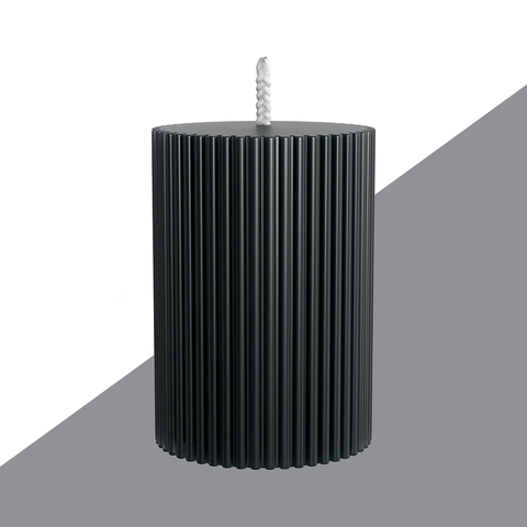 Декоративная свеча 7х10см SCANDYLAB Empire Black SL-ES04