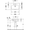 Duravit DuraStyle 858290000 Пьедестал для раковины, цвет белый