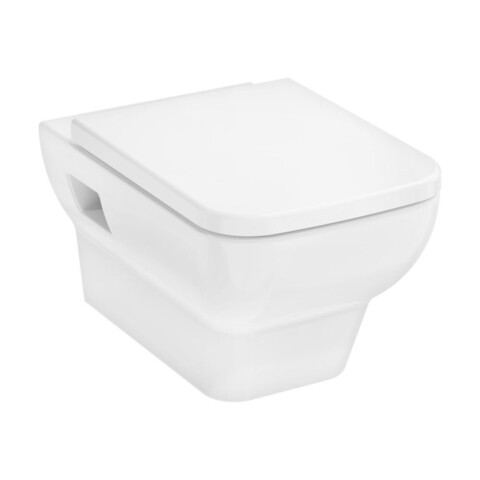 Hansgrohe CreekTide Q HGSET001 Унитаз подвесной 540x360, сиденье с микролифтом, безободковый, белый