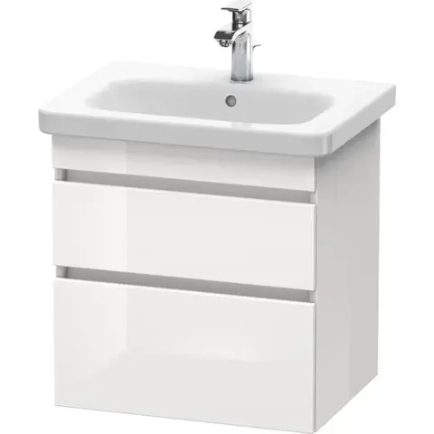 Duravit DuraStyle DS648002222 Тумба под раковину, ширина, мм-580, глубина, мм-448, высота, мм-610, тип установки-подвесной, форма мебели-прямоугольная, раковина-необходимо заказать, вырез под раковину-один, форма раковины-прямоуго