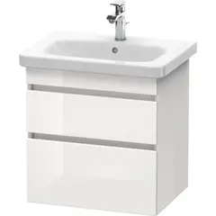Duravit DuraStyle DS648002222 Тумба под раковину, ширина, мм-580, глубина, мм-448, высота, мм-610, тип установки-подвесной, форма мебели-прямоугольная, раковина-необходимо заказать, вырез под раковину-один, форма раковины-прямоуго фото
