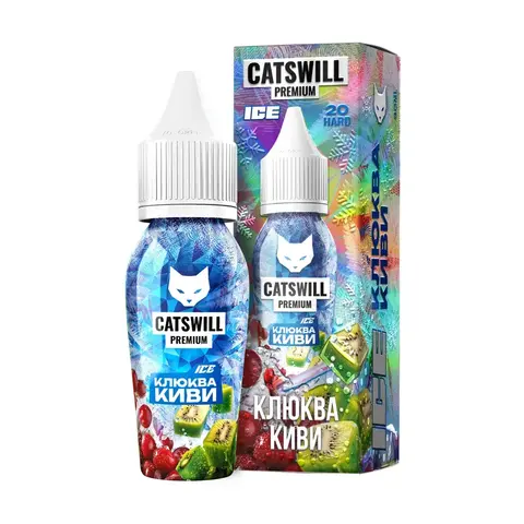Жидкость CATSWILL PREMIUM ICE Salt 2% 30 ml - КЛЮКВА КИВИ