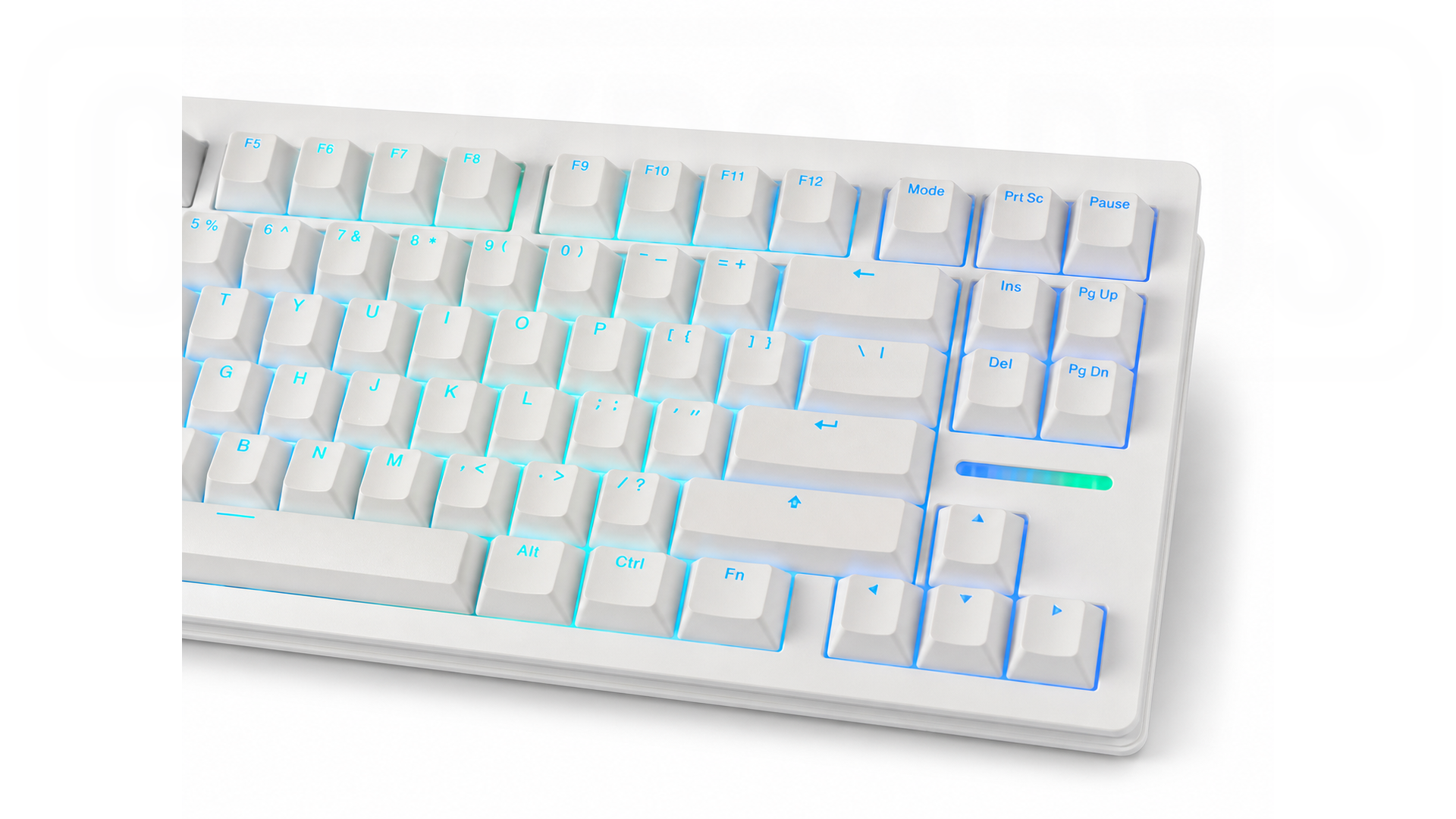 Wooting 80 HE Zinc Alloy White — белая магнитная клавиатура в