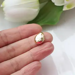 Бусина разделитель (спейсер) фриформ, 14*11 мм, позолота, П550