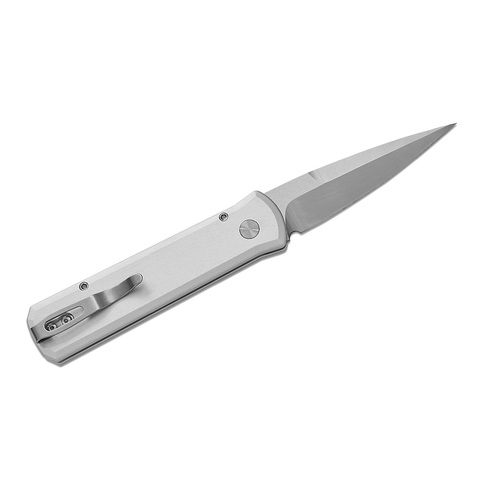 Автоматический нож Pro-Tech Godson, сталь CPM 20CV, 7210-Silver Crosscut 20CV