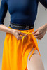 Wrap skirt with elastic waist and ties | neon_orange
