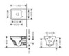 Hansgrohe CreekTide Q HGSET001 Унитаз подвесной 540x360, сиденье с микролифтом, безободковый, белый