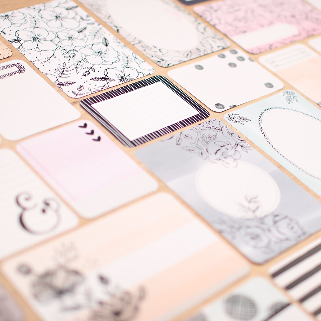 Журнальные карточки для фольгирования Minc Project Life Themed Cards 40шт
